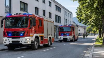 Brandmeldealarm im ehemaligen Kaufhaus Eder in Vöcklabruck