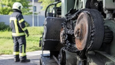 Brandmeldealarm in der Emil-Mann-Gasse: Treibriemen abgebrannt