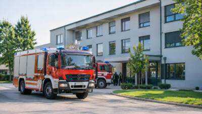 Brandmeldealarm in Kremsmünster: Druckknopfmelder eingeschlagen