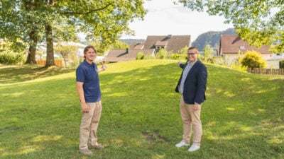 Neuer Rodelhügel beim Moritzwäldchen ist fertig