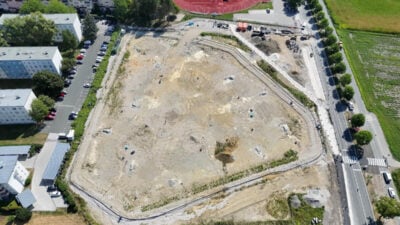 Baugrubenaushub für Hallenbad startet in Klagenfurt