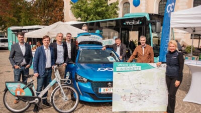 E-Carsharing in Klagenfurt soll auf 120 Fahrzeuge wachsen