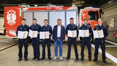 Sechs Feuerwehrleute starten Wechseldienst in Klagenfurt