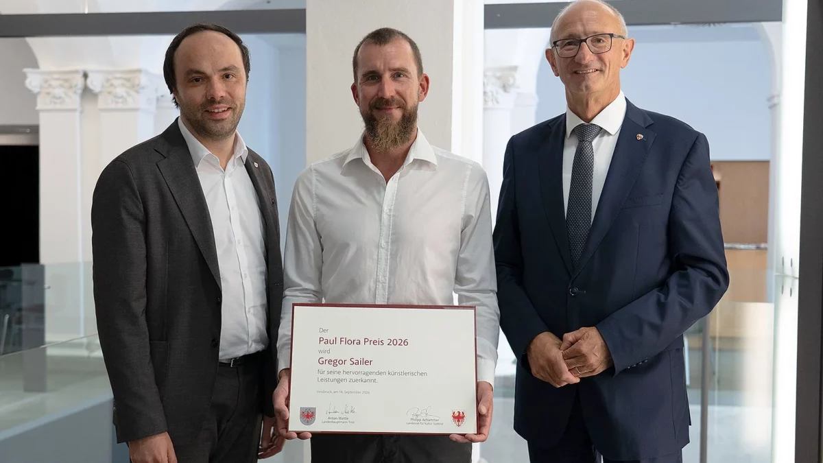 Paul-Flora-Preis 2026 geht in Innsbruck an Gregor Sailer