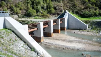 Neue Geschiebesperre in Heinfels schützt 128 Gebäude