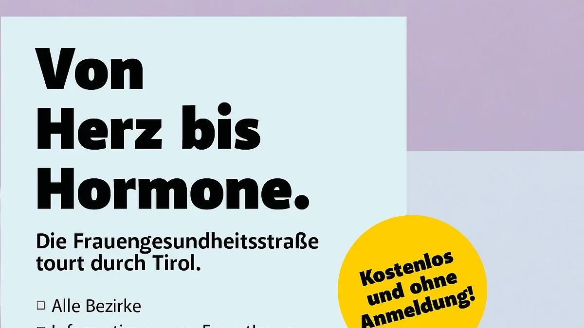 Frauengesundheitsstraße startet am 3. Oktober in Reutte