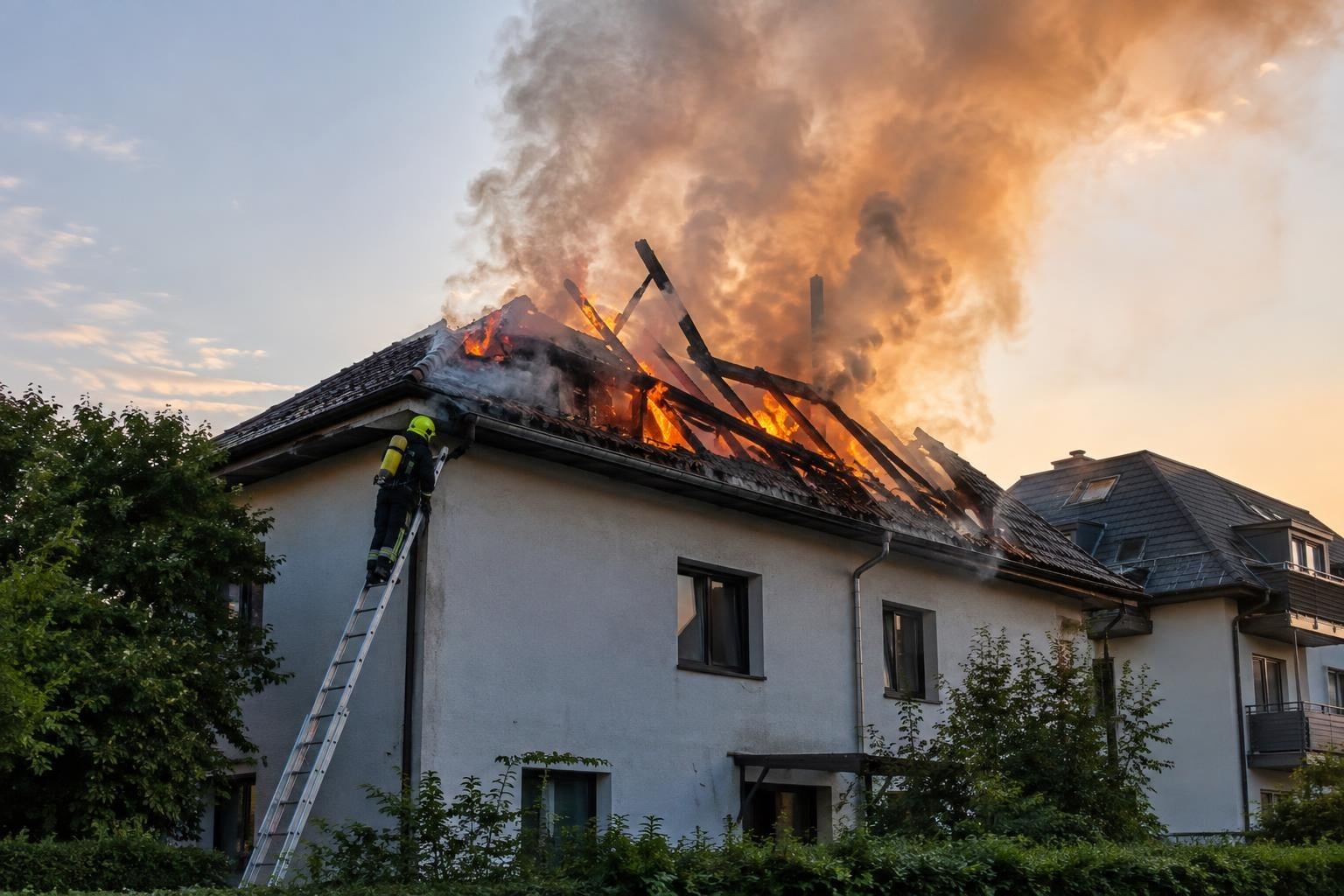 Dachstuhlbrand in Rum gelöscht