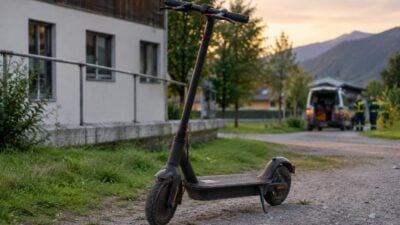 E-Scooter-Fahrer stürzt in Kufstein in Wasserkanal