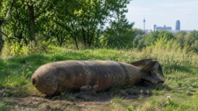 Entminungsdienst entschärft Fliegerbombe in der Lobau