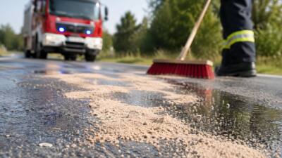 Feuerwehr Hörmsdorf beendet Öleinsatz in Feisternitz