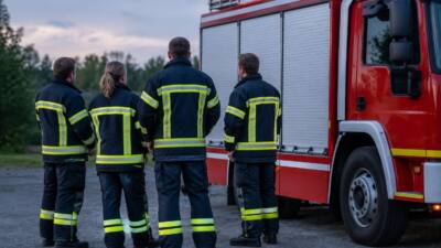 Feuerwehr löscht Pkw-Brand in St. Marienkirchen am Hausruck