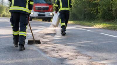 Feuerwehren beseitigen Ölspur in Freundorf, Baumgarten und Zöfing