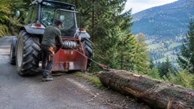 Forstunfall in Breitenau am Hochlantsch: 67-Jähriger eingeklemmt