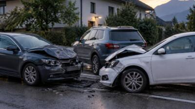 Frontalkollision zweier Pkw verletzt sieben Menschen in Sautens