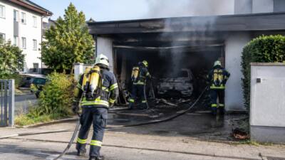 Garagenbrand in Murdorf rasch gelöscht
