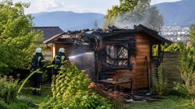 Gartenlaubenbrand in Spittal an der Drau rasch gelöscht