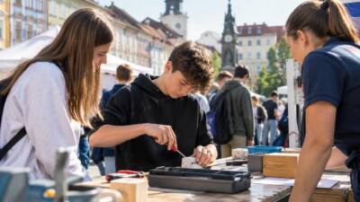Grazer Hauptplatz lädt zum Ausprobieren von Lehrberufen