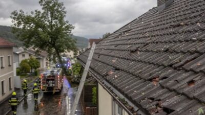 Hagel beschädigt Dächer im Bezirk Voitsberg