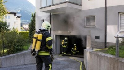 Kabelbrand im Bereich der Heizung in Maurach vermutet