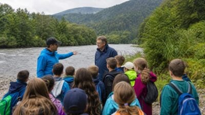 Kasser besucht Jubiläumsführung an der Pielach