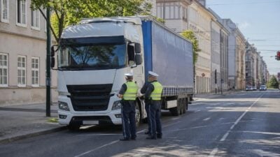 Klagenfurt: Polizei stoppt kroatisches Sattelkraftfahrzeug
