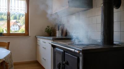 Küchenbrand in Markt Allhau: Rauch strömte in die Küche zurück