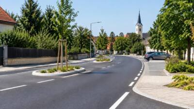 L 23 in Neudorf im Weinviertel neu gestaltet