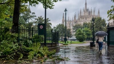 Mailand schließt Parks, Zugausfälle bei Cremona