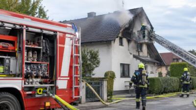 Mehrere Katzen bei Wohnhausbrand in Hirnsdorf gerettet