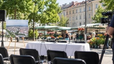 Meidling-Umfrage: Pressekonferenz am Meidlinger Markt