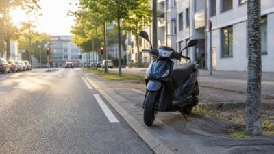 Mopedfahrerin stürzt nach Schreckreaktion in Dornbirn