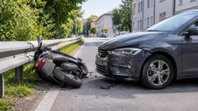 Mopedlenkerin prallt in Trölsberg gegen Fahrzeugheck
