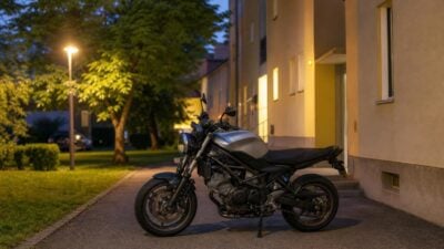 Motorrad vor Wohngebäude in Klagenfurt gestohlen