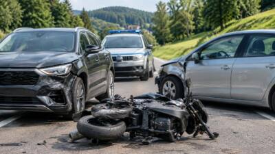 Motorradfahrer bei Kollision auf B 71 in Gaming schwer verletzt