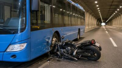 Motorradfahrer bei Kollision mit Linienbus in Bschlabs verletzt