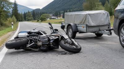 Motorradfahrer prallt in Waidring gegen Anhänger und wird schwer verletzt