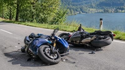 Motorradkollision am Kreuzberg: Beide verletzt