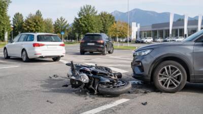 Motorradunfall auf der B311 auf Höhe des Autohauses Beck im Bezirk Zell am See