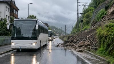 Mure stoppt Brennerbahn zwischen Sterzing und Brenner