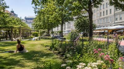 Naschpark am Naschmarkt bietet Erholung auf früherem Parkplatz