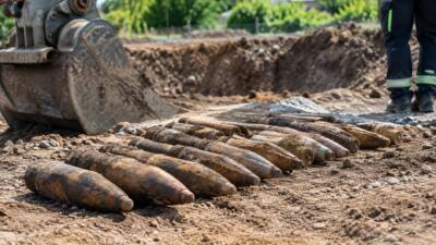 Neudörfl: Bauarbeiten legen 28 Flak-Sprengköpfe frei