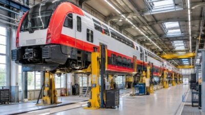 Neue ÖBB-Werkstätte für Doppelstockzüge in Floridsdorf