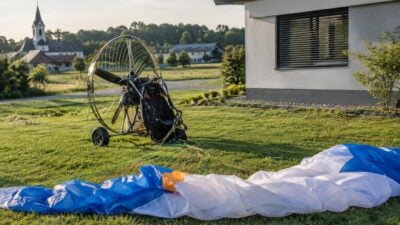 Notlandung in Schaldorf: Paramotor-Pilot vermutlich schwer verletzt