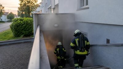Rauchentwicklung in Hohenemser Keller: Brand unter Kontrolle