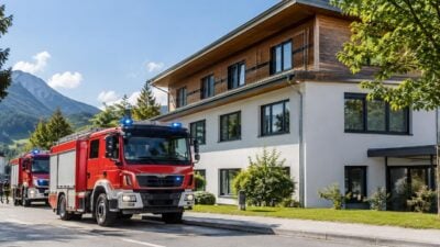 Rauchentwicklung nach Verpuffung in Jerzens