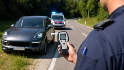 Rennradfahrer in Nußdorf am Attersee leicht verletzt