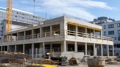 Rohbau der neuen Speisenversorgung in der Klinik Donaustadt fertig