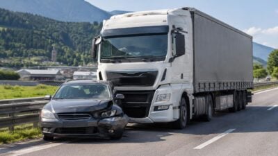Sattelzug kollidiert bei Luegbrücke mit Pkw in Gries am Brenner