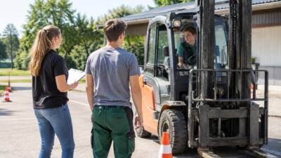 Staplerschein an NÖ Landwirtschaftlichen Fachschulen integriert