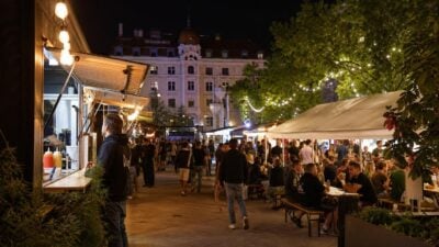 Streetfood-Markt am Nikolaiplatz in Villach